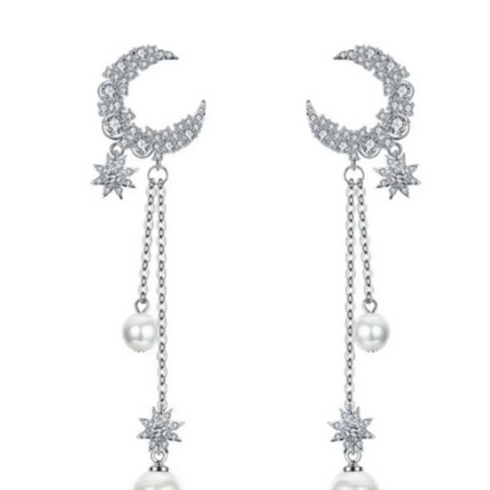 Moon & Styar crystal earrings gypsy jewelry